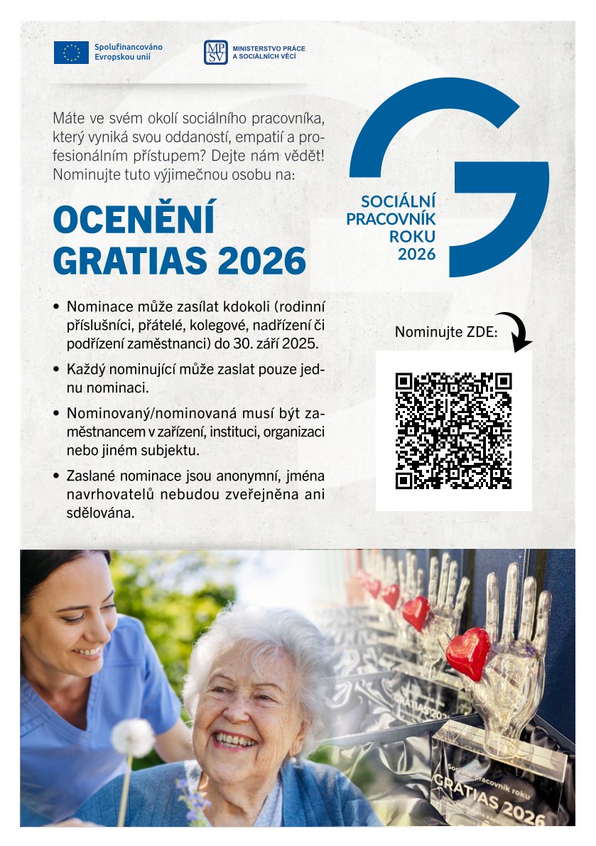 Nominujte Sociálního pracovníka roku - GRATIAS 2026! - Ilustrační obrázek